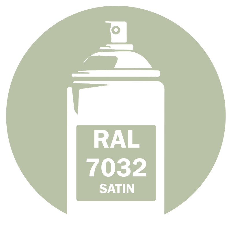 Bombe peinture RAL 7032 gris silex satin 400ml Bombe peinture RAL 7032 gris silex satin 400ml