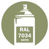 Bombe de peinture RAL 7034 satin DISOLAC 400ml