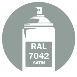 Bombe peinture RAL 7042 Satin Gris DISOLAC 400ml