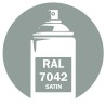 Bombe peinture RAL 7042 Satin Gris DISOLAC 400ml