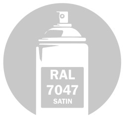 Bombe de peinture RAL 7047 satin DISOLAC 400ml