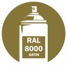 Bombe de peinture RAL 8000 satin DISOLAC 400ml