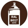 Bombe de peinture RAL 8017 Brun chocolat satin Bombe de peinture RAL 8017 Brun chocolat satin