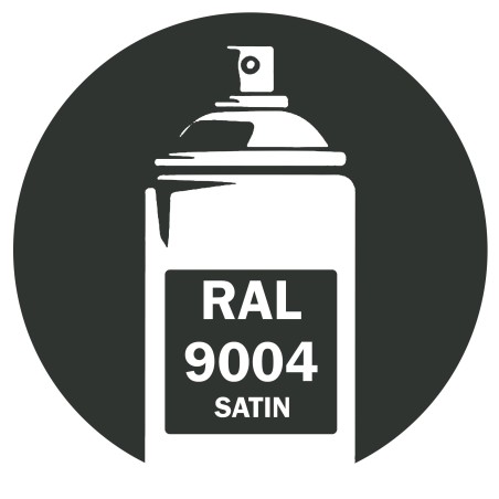 Bombe de peinture RAL 9004 Noir satin DISOLAC