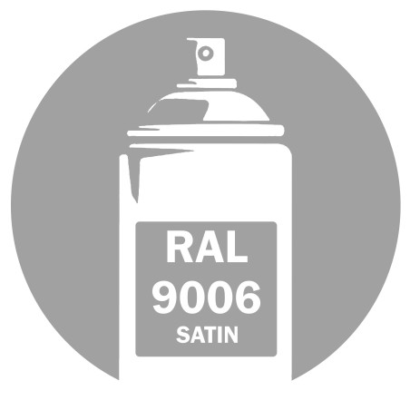 Bombe de peinture RAL 9006 satin 400ml DISOLAC