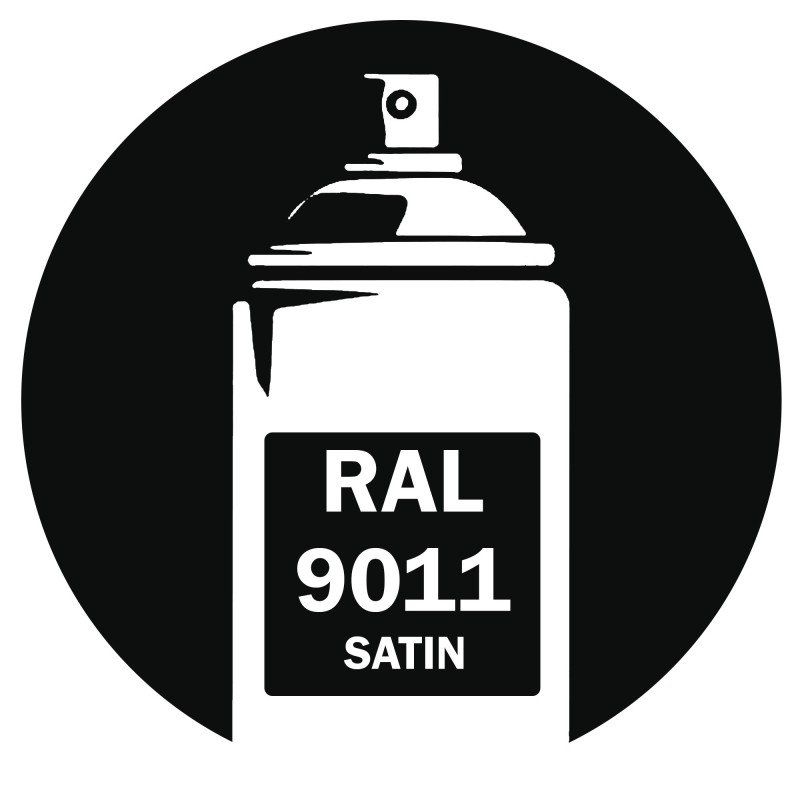 Bombe de peinture RAL 9011 noir satin DISOLAC 400ml Bombe de peinture RAL 9011 noir satin DISOLAC 400ml