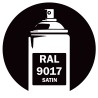Bombe de peinture RAL 9017 Satin - DISOLAC 400ml Bombe de peinture RAL 9017 Satin - DISOLAC 400ml