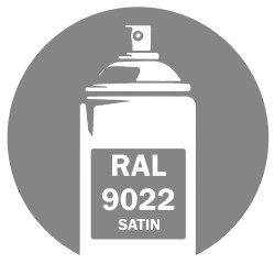 Bombe peinture RAL 9022 gris nacré satin DISOLAC