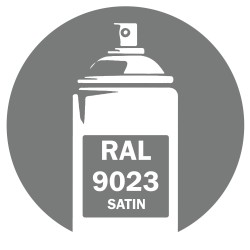 Bombe de peinture RAL 9023 gris nacré satin 400ml