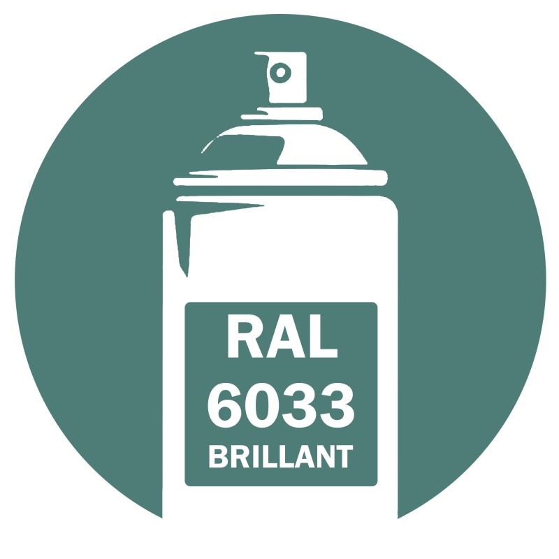 Bombe de peinture RAL 6033 brillant 400ml