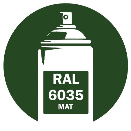 Bombe de peinture RAL 6035 Vert nacré Mat DISOLAC