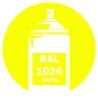 Bombe de peinture RAL 1026 Jaune Satin DISOLAC 400ml