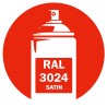 Bombe de peinture RAL 3024 rouge satin 400ml Bombe de peinture RAL 3024 rouge satin 400ml