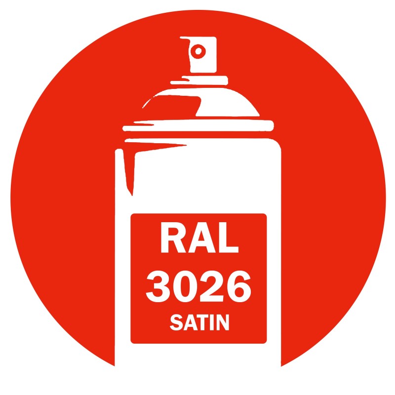 Bombe peinture RAL 3026 Rouge clair satin DISOLAC Bombe peinture RAL 3026 Rouge clair satin DISOLAC