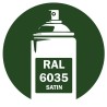 Bombe de peinture RAL 6035 Vert nacré Satin 400ml
