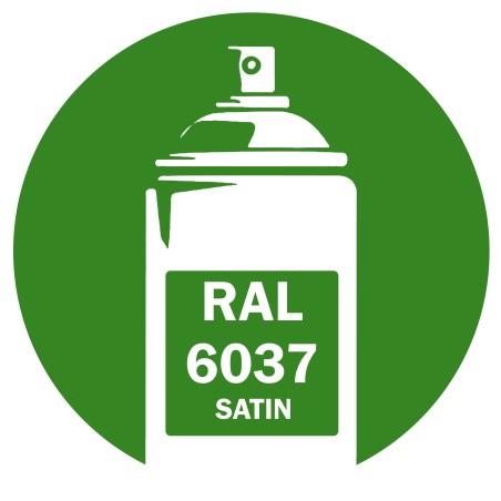 Bombe de peinture RAL 6037 Vert pur satin DISOLAC