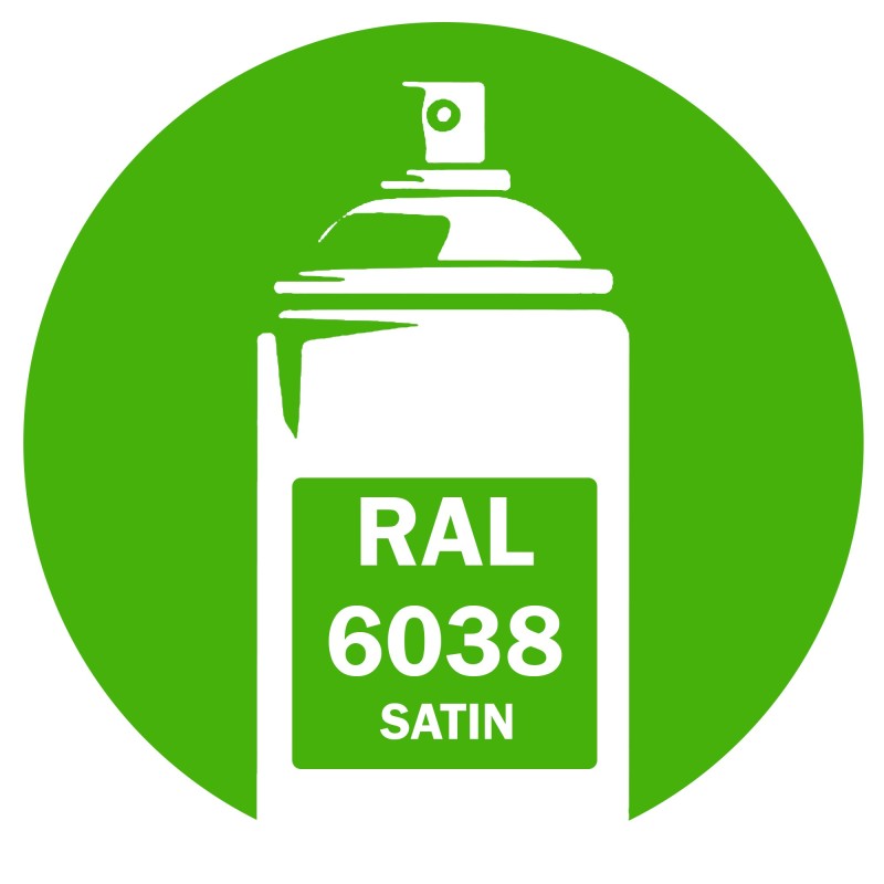 Bombe de peinture RAL 6038 Vert satin 400ml DISOLAC