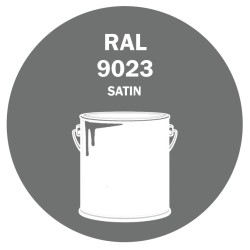 POT DE PEINTURE DISOLAC 4KG RAL 9023 GRIS FONÇÉ NACRÉ LAQUE SATINÉE