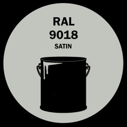 POT DE PEINTURE DISOLAC 4KG RAL 9018 BLANC PAPYRUS LAQUE SATINÉE
