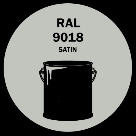 POT DE PEINTURE DISOLAC 4KG RAL 9018 BLANC PAPYRUS LAQUE SATINÉE