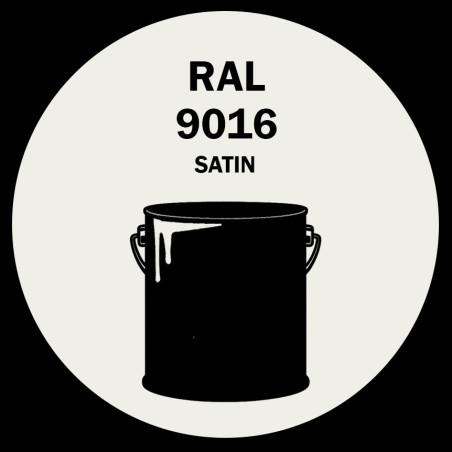 POT DE PEINTURE DISOLAC 4KG RAL 9016 BLANC SIGNALISATION LAQUE SATINÉE