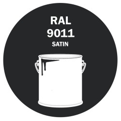 POT DE PEINTURE DISOLAC 4KG RAL 9011 NOIR GRAPHITE LAQUE SATINÉE