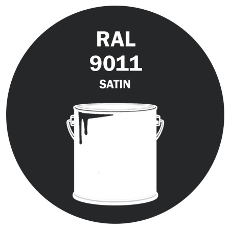 POT DE PEINTURE DISOLAC 4KG RAL 9011 NOIR GRAPHITE LAQUE SATINÉE