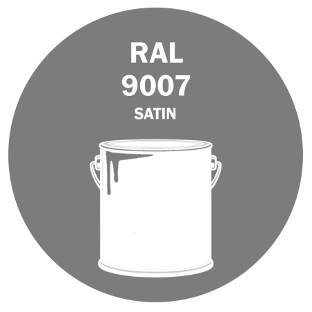 POT DE PEINTURE DISOLAC 4KG RAL 9007 ALUMINIUM GRIS LAQUE SATINÉE