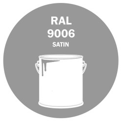 POT DE PEINTURE DISOLAC 4KG RAL 9006 ALUMINIUM BLANC LAQUE SATINÉE