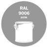 POT DE PEINTURE DISOLAC 4KG RAL 9006 ALUMINIUM BLANC LAQUE SATINÉE