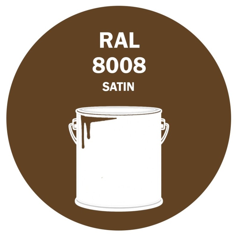 POT DE PEINTURE DISOLAC 4KG RAL 8008 BRUN OLIVE LAQUE SATINÉE POT DE PEINTURE DISOLAC 4KG RAL 8008 BRUN OLIVE LAQUE SATINÉE