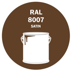 POT DE PEINTURE DISOLAC 4KG RAL 8007 BRUN FAUVE LAQUE SATINÉE