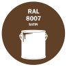 POT DE PEINTURE DISOLAC 4KG RAL 8007 BRUN FAUVE LAQUE SATINÉE