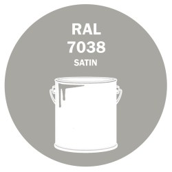 POT DE PEINTURE DISOLAC 4KG RAL 7038 GRIS AGATE LAQUE SATINÉE