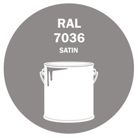 POT DE PEINTURE DISOLAC 4KG RAL 7036 GRIS PLATINE LAQUE SATINÉE