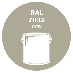 POT DE PEINTURE DISOLAC 4KG RAL 7032 GRIS SILEX LAQUE SATINÉE