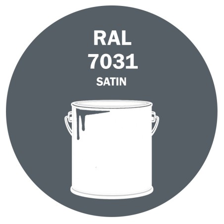 POT DE PEINTURE DISOLAC 4KG RAL 7031 GRIS BLEU LAQUE SATINÉE