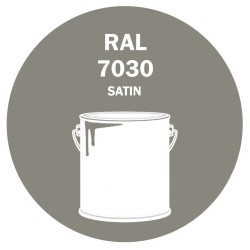 POT DE PEINTURE DISOLAC 4KG RAL 7030 GRIS PIERRE LAQUE SATINÉE