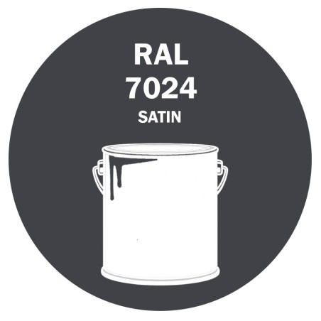 POT DE PEINTURE DISOLAC 4KG RAL 7024 GRIS GRAPHITE LAQUE SATINÉE