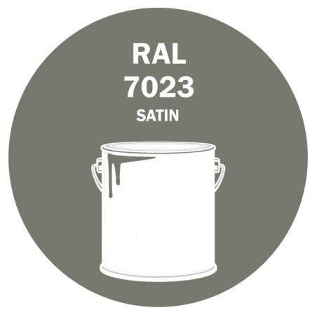 POT DE PEINTURE DISOLAC 4KG RAL 7023 GRIS BÉTON LAQUE SATINÉE