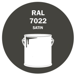 POT DE PEINTURE DISOLAC 4KG RAL 7022 GRIS TERRE D’OMBRE LAQUE SATINÉE