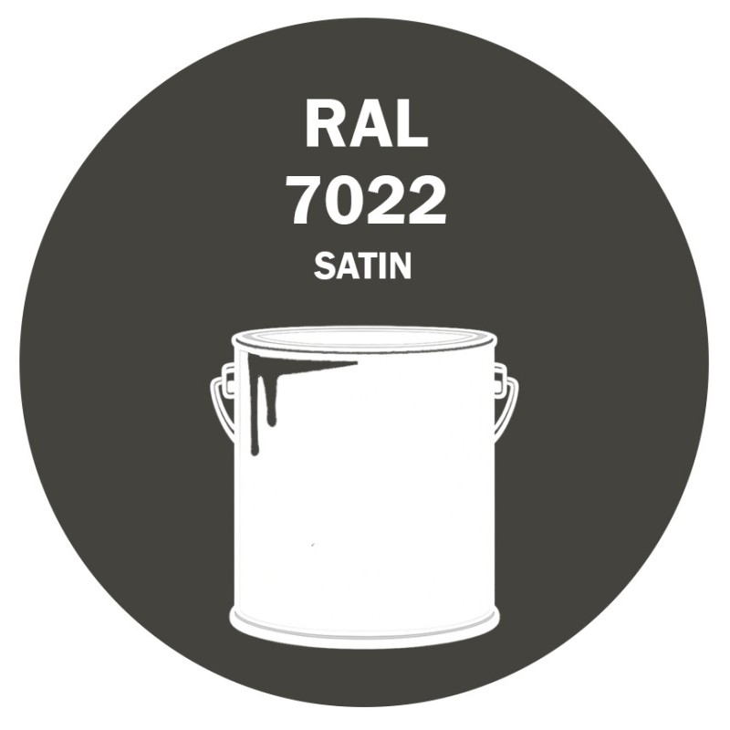 POT DE PEINTURE DISOLAC 4KG RAL 7022 GRIS TERRE D’OMBRE LAQUE SATINÉE