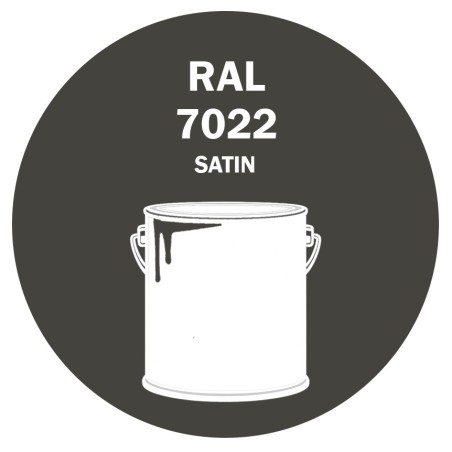 POT DE PEINTURE DISOLAC 4KG RAL 7022 GRIS TERRE D’OMBRE LAQUE SATINÉE