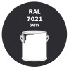 POT DE PEINTURE DISOLAC 4KG RAL 7021 GRIS NOIR LAQUE SATINÉE