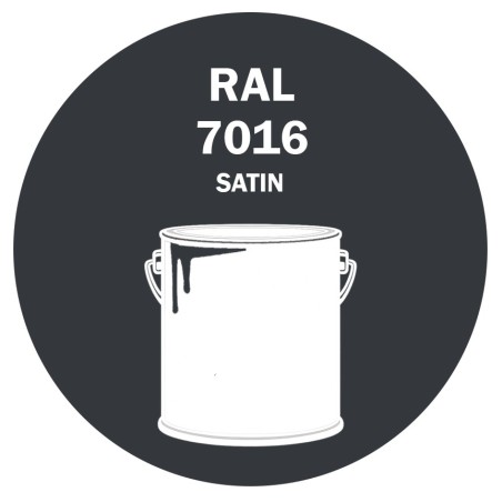 POT DE PEINTURE DISOLAC 4KG RAL 7016 GRIS ANTHRACITE LAQUE SATINÉE