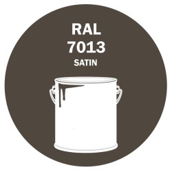 POT DE PEINTURE DISOLAC 4KG RAL 7013 GRIS BRUN LAQUE SATINÉE