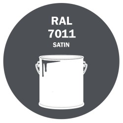 POT DE PEINTURE DISOLAC 4KG RAL 7011 GRIS FER LAQUE SATINÉE