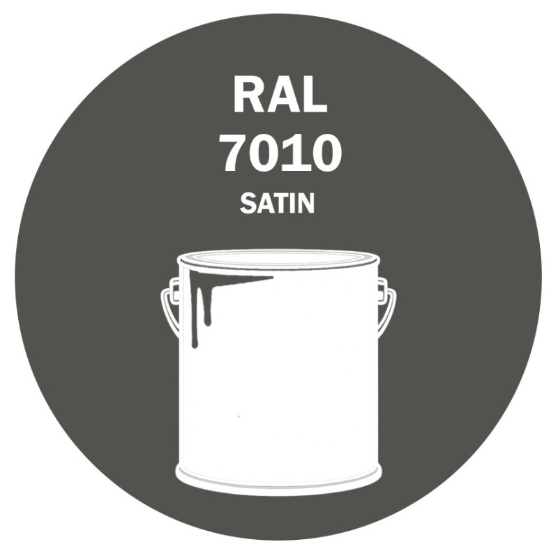 POT DE PEINTURE DISOLAC 4KG RAL 7010 GRIS TENTE LAQUE SATINÉE