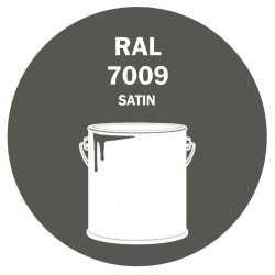 POT DE PEINTURE DISOLAC 4KG RAL 7009 GRIS VERT LAQUE SATINÉE