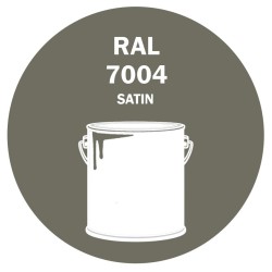 POT DE PEINTURE DISOLAC 4KG RAL 7004 GRIS DE SÉCURITÉ LAQUE SATINÉE